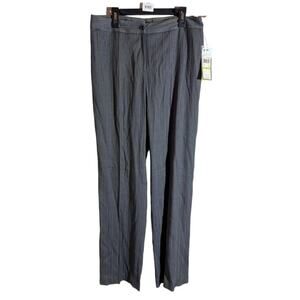 Atelier Women's Gray Striped Bussines Casual Dress Pants Size 4 NWT